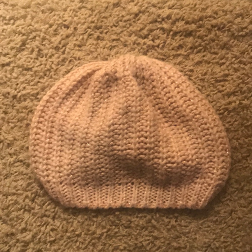 Pink, thin beanie
